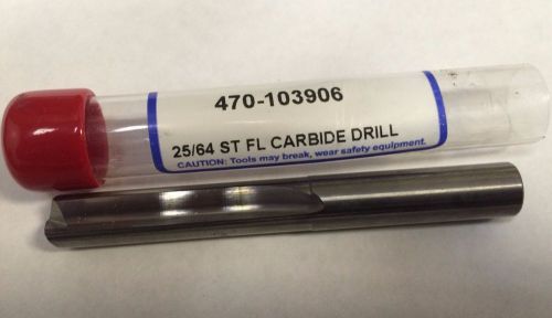 Drill Monster 25/64&#034; Carbide Straight Flute Drill 470-103906 140 Deg Brand New