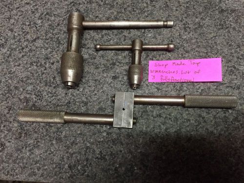 Machinist / toolmaker tools lot of 3 shop made? tap wrenches, mill lathe usa for sale