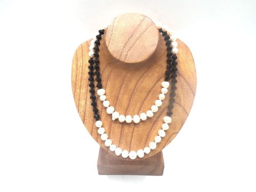 Natural Wood Necklace Display
