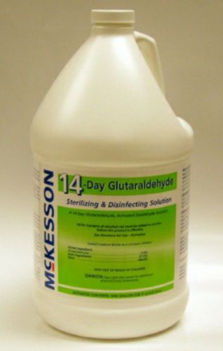 New McKesson 14 Day 2.6% Glutaraldehyde Disinfecting Solution, 1 Gallon