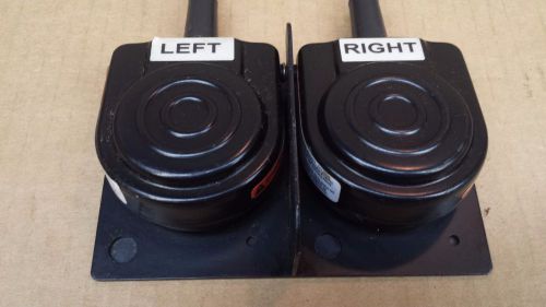 Two (2) SUNS FAS-9-15-2 UL Certified Air Actuate Single Pedal Foot Switch
