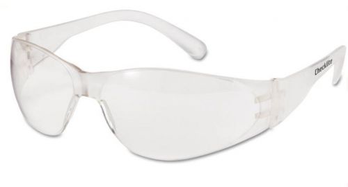 Checklite safety glasses, clear frame, with scatch-resistant anti-fog clear lens for sale