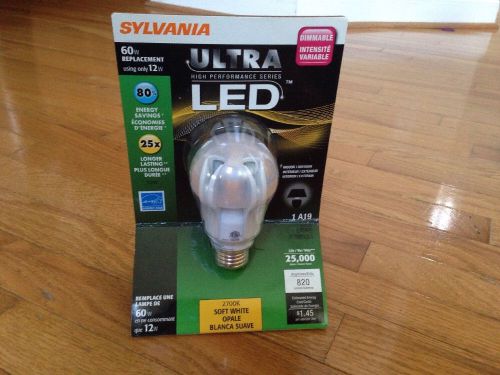 Sylvania Ultra Led Light Bulb 60 W Uses Only 12W