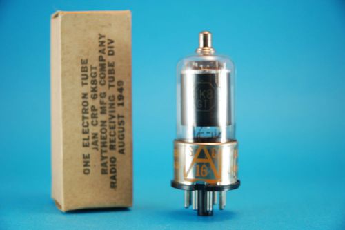 Raytheon 6K8GT Tested Triode-Hexode Frequency Converter Tube Valve Rohre Radio