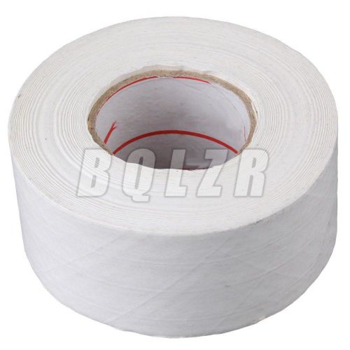 BQLZR 4.8cm Width Natural Packaging Gummed Kraft Paper Tape White
