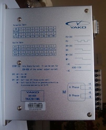 ORIGINAL YAKO Brand Stepper Motor Driver YKA2811MA CNC Router Motor Driver