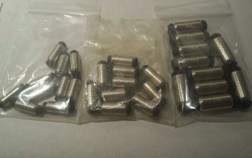 Lot of 30 Parker XHPB Inline Pneumatic  Connectors 3 Sizes 10 ea. SALE