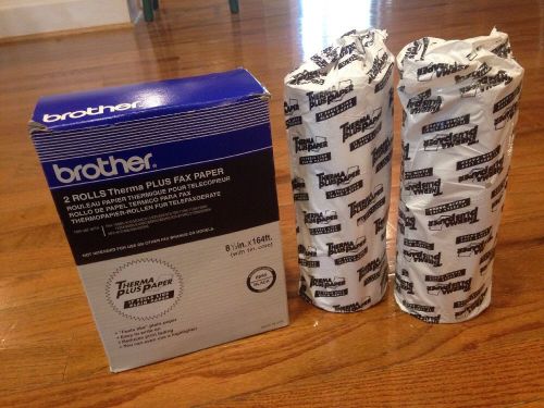 Brother Therma Plus Fax Paper Model #6895 8.5 X 164 Inches 2 Rolls NIB