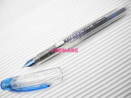 5 x Platinum Preppy 0.3mm Fine Refillable Fountain Pen, Blueblack(Made in Japan)