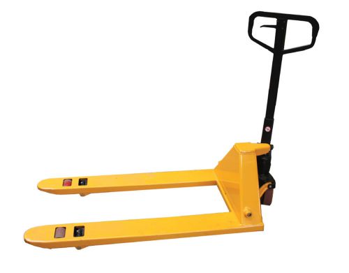 Pallet jack, safety yellow for sale