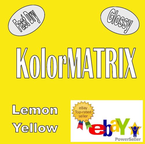 Csp lemon yellow corrougated plastic solvent screenprint ink pint for sale