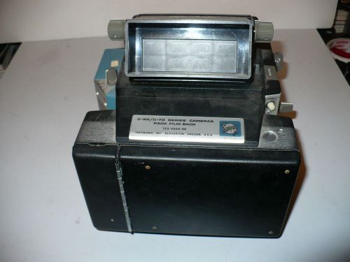 Tektronix C-53 Oscilloscope Camera &amp; Battery Pack &amp; Film Back