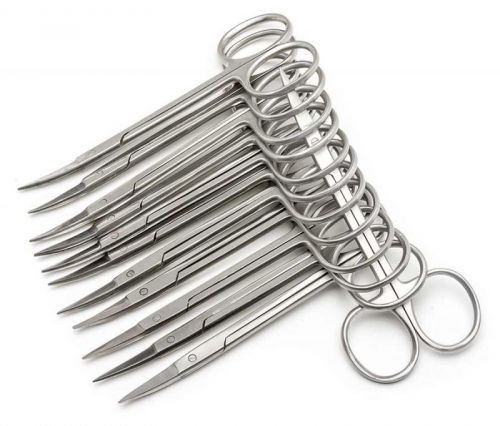 NEW 12 Iris Scissors 4.5&#034; Curved Surgical Dental Instruments-