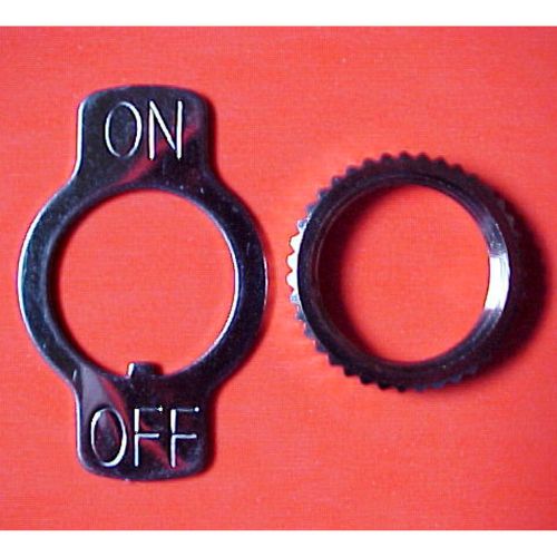 NEW LOT OF 25 CARLING ON/OFF METAL LOCKING RINGS &amp; LOCK NUTS FOR TOGGLE SWITCHES