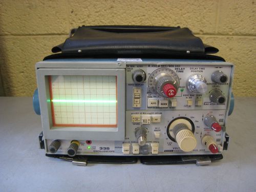 Sony Tektronix 335 35MHz 2-Channel Dual Trace Oscilloscope Used Free Shipping