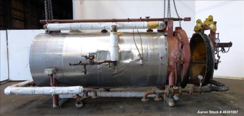 Used- Industrial Filter Horizontal Pressure Leaf Filter, Model D, Type  122.902,