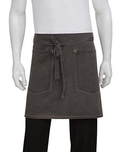 Chef Works AHWAQ014-PEW-0 Antique Bistro Apron, Pewter