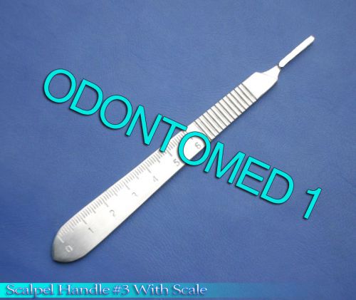 1 Scalpel Handle # 3 With SCALES Surg Dental Veterinary