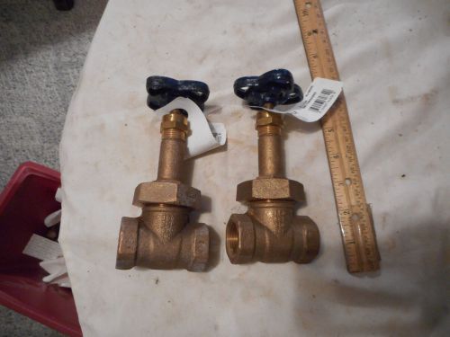 Nibco t-134 brass  3/4 &#039;&#039; gate valve 2 total new for sale