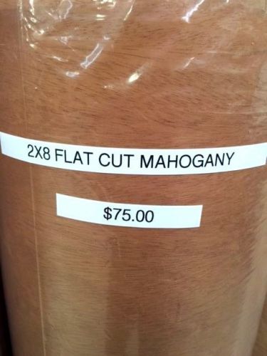 Unfinished Flat Cut Mahogany Wood Veneer 24&#034; X 96&#034; Roll With 20mil Wood Backing