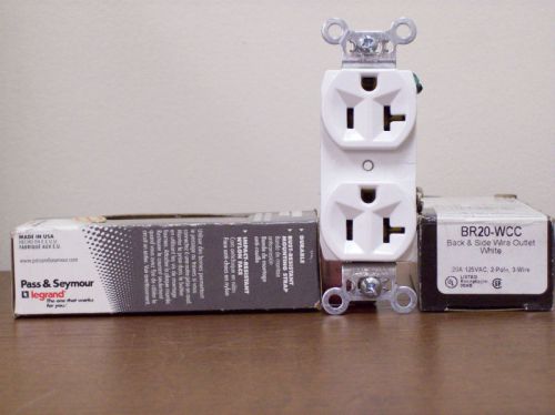 10 pass seymour 20a duplex receptacles  BR20-W