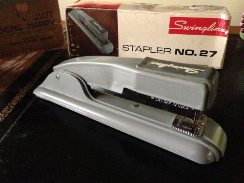 Vintage Mid Century SWINGLINE STAPLER #27 Orig Box w/ Instructions