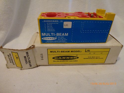 Banner LX1 Multi-Beam Scanner Block (SB) TM3 PDB New Base with no cover plates