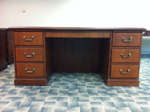 Kimball Executive Office Desk w/ File Drawers