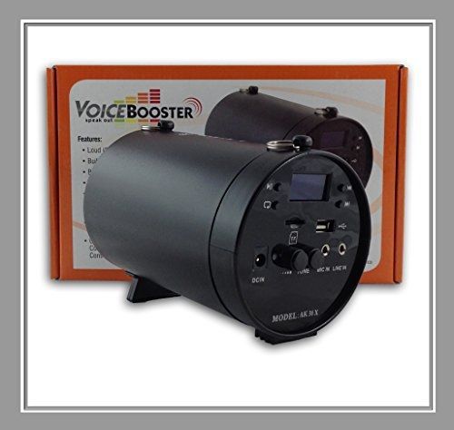 Voice Booster VoiceBooster Voice Amplifier &amp; Mp3 Player &amp; FM Radio 25watts Black