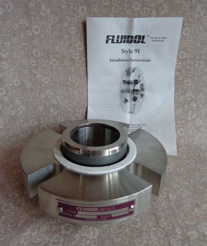 Fluidol Style 91 Mechanical Seal Style #91-036-000-B214 Shaft 2.250
