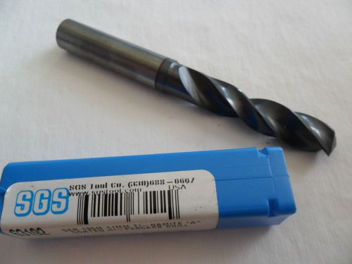 SGS brand 11.0 mm Solid Carbide 2 flute,  Series 135M Coated Drill