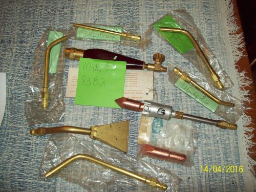 New out of pkg. 8pc. Prest-O-Lite Plumbers acetylene torch kit + 1 used tip
