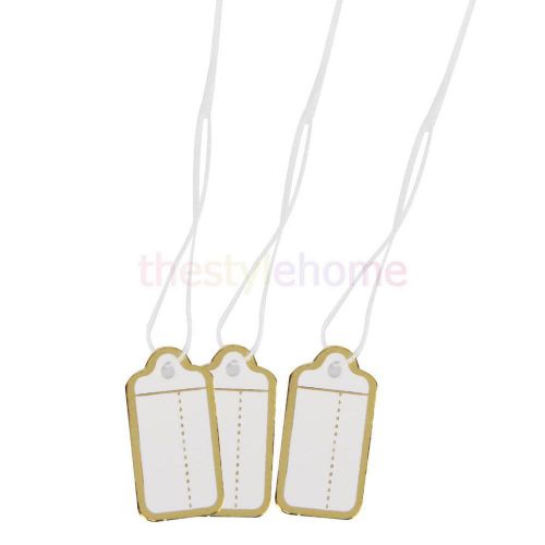 500 Label Tie String Strung Jewelry Display Watch Price Luggage Ticket Tags