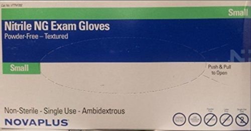NovaPlus Nitrile NG Powder Free Disposable Gloves Small (S) 200 count