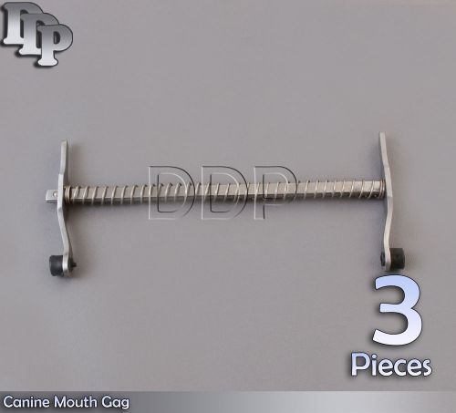 3 Pieces Canine Mouth Gag 6&#034; Cat Dog Animal Veterinary Instruments