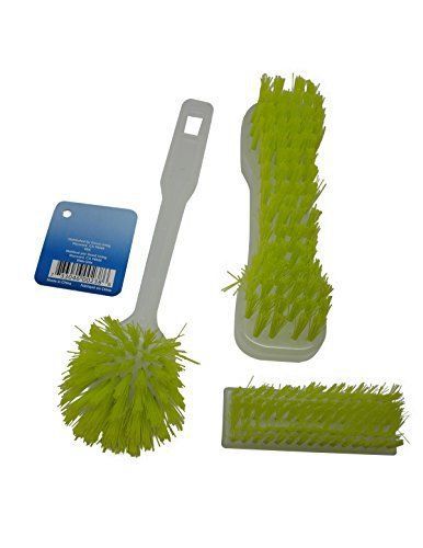 Cleaning Solutions Scrub Brush Cleaning Set, Green, 1-Pack 3 Pieces
