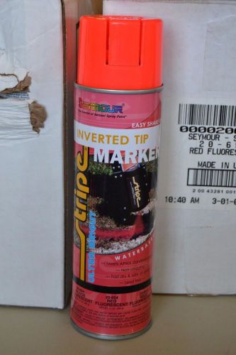 12 SEYMOUR 20-654 RED FLUORESCENT INVERTED TIP MARKER SPRAY PAINT, (CASE OF 12)