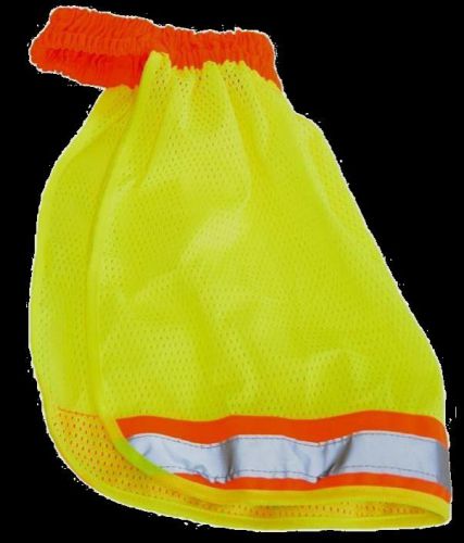 6 pack hard hat nape protector sun shade safety lime for sale