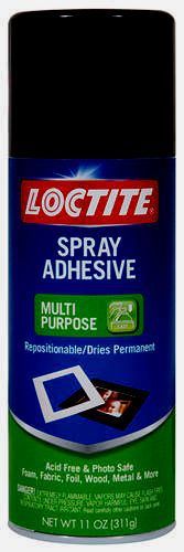 LOCTITE SPRAY ADHESIVE  GENERAL PURPOSE  NET WT 4.0 FL OZ