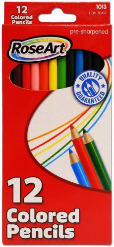 RoseArt Color Pencils, 12-Count, Assorted Colors, Packaging May Vary (DFB59)