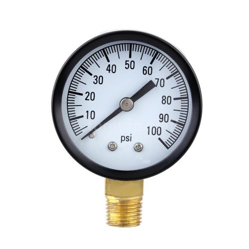 0-100psi 50mm 1/4&#034;bspt air pressure gauge meter piezometer single scale p6e2 for sale