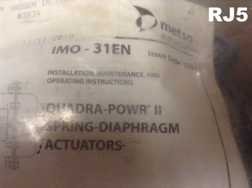 Metso Automation RKQ-5 Quadra-Powr II  Valve Actutator Diaphragm Kit New