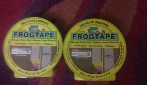 (2) rolls NEW FrogTape 280220 .94-Inch x 60-Yard Delicate Surface Painting Tape