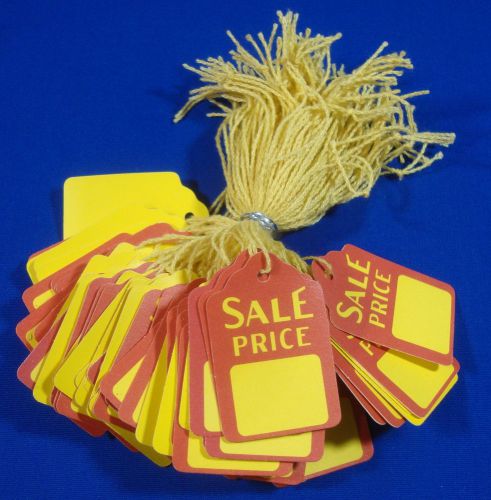 500 Qty. Sale Price Strung Merchandise Tags #5 Retail Store Supplies