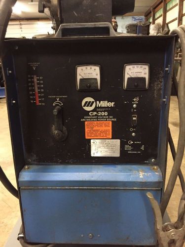 Miller cp200 arc welding power source mig welder miller s52 e feeder for sale