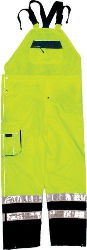 ML Kishigo RWB106 Brilliant Series Rainwear Bib, Fits Small and Medium, Lime