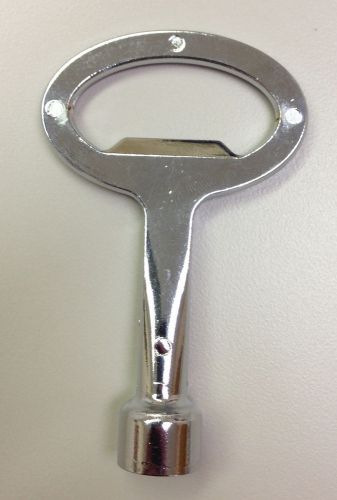 Lot of 4 Square 8 mm  Metal Keys (Big). #368.28
