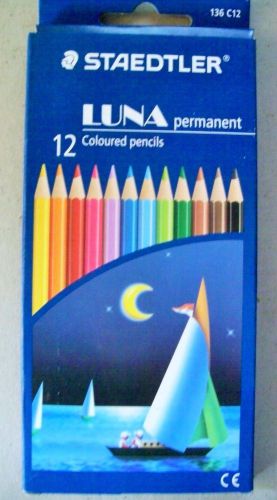 12 Staedtler Luna Permanent Coloured Pencils 136 C12