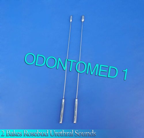 2 Pcs Bakes Rosebud Urethral Sounds 7mm+9mm