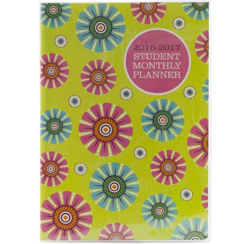 2016 2017 Student Monthly Planner Notebook Agenda School Year Green